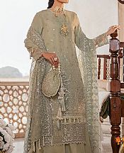 Pistachio Green Organza Suit- Pakistani Designer Chiffon Suit