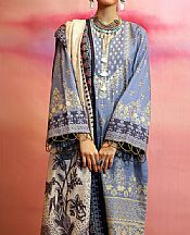 Baby Blue Khaddar Suit- Pakistani Winter Dress