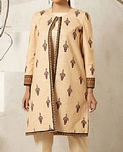 Sand Gold Khaddar Kurti- Pakistani Winter Clothing