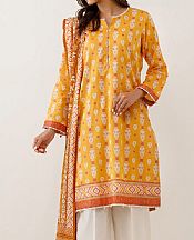 Orange Lawn Suit (2 Pcs)