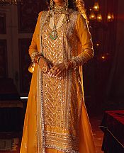 Salitex Mustard Chiffon Suit- Pakistani Chiffon Dress