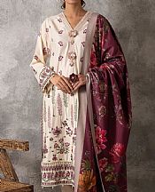 Salitex Ivory Cottel Suit- Pakistani Winter Dress