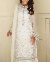 Off White Chiffon Suit