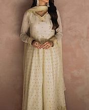 Off White Chiffon Suit