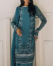 Sea Green Chiffon Suit