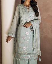Pastel Grey Chiffon Suit