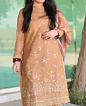 Salitex Fawn Net Suit- Pakistani Chiffon Dress