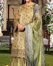 Salitex Sage Green Net Suit- Pakistani Chiffon Dress
