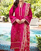 Salitex Hot Pink Net Suit- Pakistani Designer Chiffon Suit