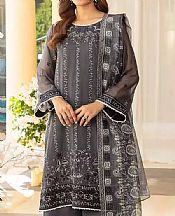 Salitex Dark Grey Net Suit- Pakistani Chiffon Dress