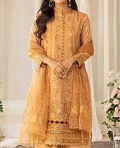 Salitex Fawn Silk Suit- Pakistani Chiffon Dress