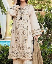 Salitex Off White Cotton Suit- Pakistani Designer Chiffon Suit