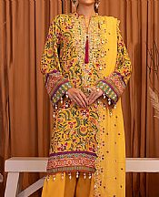 Salitex Yellow Karandi Suit- Pakistani Winter Dress