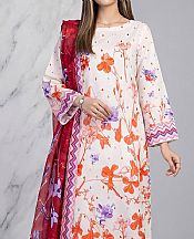 Salitex Off-white Lawn Suit- Pakistani Designer Lawn Suits