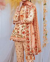 Salitex Peach Lawn Suit- Pakistani Designer Lawn Suits