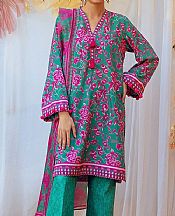 Salitex Teal/Magenta Lawn Suit- Pakistani Designer Lawn Suits