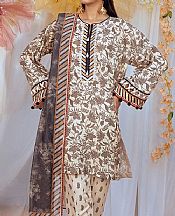 Salitex Off-white Lawn Suit- Pakistani Lawn Dress