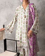 Salitex White/Green Lawn Suit- Pakistani Lawn Dress