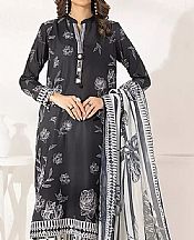 Black/Off White Lawn Suit