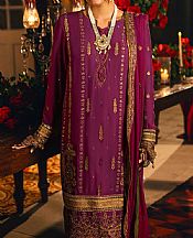 Salitex Purple Chiffon Suit- Pakistani Designer Chiffon Suit