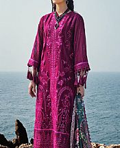 Salitex Dark Raspberry Net Suit- Pakistani Designer Chiffon Suit