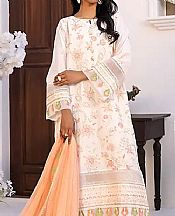 Salitex Off-white Lawn Suit- Pakistani Designer Lawn Suits