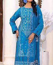 Salitex Royal Blue Lawn Suit- Pakistani Designer Lawn Suits