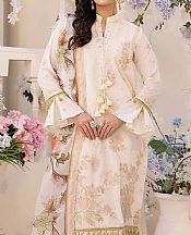 Salitex Off-white Lawn Suit- Pakistani Designer Lawn Suits
