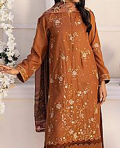 Salitex Brown Lawn Suit- Pakistani Lawn Dress