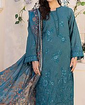 Salitex Turquoise Lawn Suit- Pakistani Designer Lawn Suits