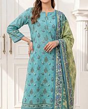 Fountain Blue Lawn Suit