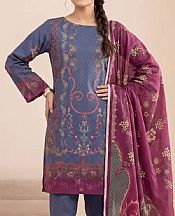 Mist Blue Lawn Suit