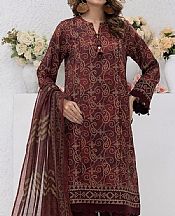 Salitex Congo Brown Lawn Suit- Pakistani Lawn Dress
