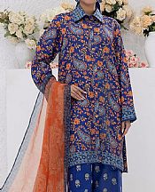 Salitex Dark Blue Lawn Suit- Pakistani Lawn Dress