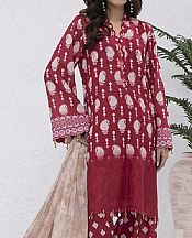 Salitex Wine Lawn Suit- Pakistani Designer Lawn Suits