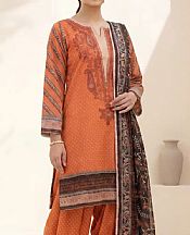 Sunrise Orange Lawn Suit