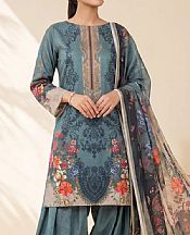 Bluish Grey Lawn Suit