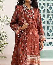 Salitex Auburn Red Lawn Suit- Pakistani Designer Lawn Suits