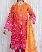 Salitex Orange/Pink Lawn Suit- Pakistani Designer Lawn Suits