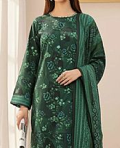 Salitex Green Khaddar Suit- Pakistani Winter Dress