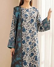 Salitex Off-white Khaddar Suit- Pakistani Winter Dress
