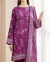 Salitex Purple Khaddar Suit- Pakistani Winter Clothing