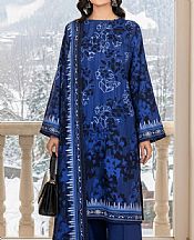 Salitex Blue Khaddar Suit- Pakistani Winter Clothing