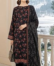 Salitex Black Khaddar Suit- Pakistani Winter Clothing