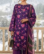 Salitex Purple Khaddar Suit- Pakistani Winter Clothing