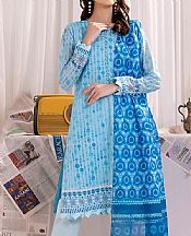 Salitex Light Blue Lawn Suit- Pakistani Lawn Dress
