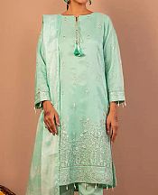 Salitex Turquoise Organza Suit- Pakistani Designer Chiffon Suit