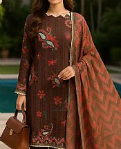 Salitex Brown Lawn Suit- Pakistani Designer Lawn Suits