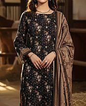 Salitex Black Khaddar Suit- Pakistani Winter Dress