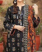 Salitex Black Khaddar Suit- Pakistani Winter Dress